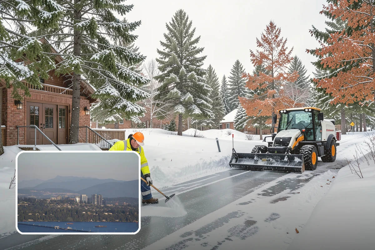 Downspout Ice Removal in Medina, King County, WA - Restored roof drainage through cleared downspouts