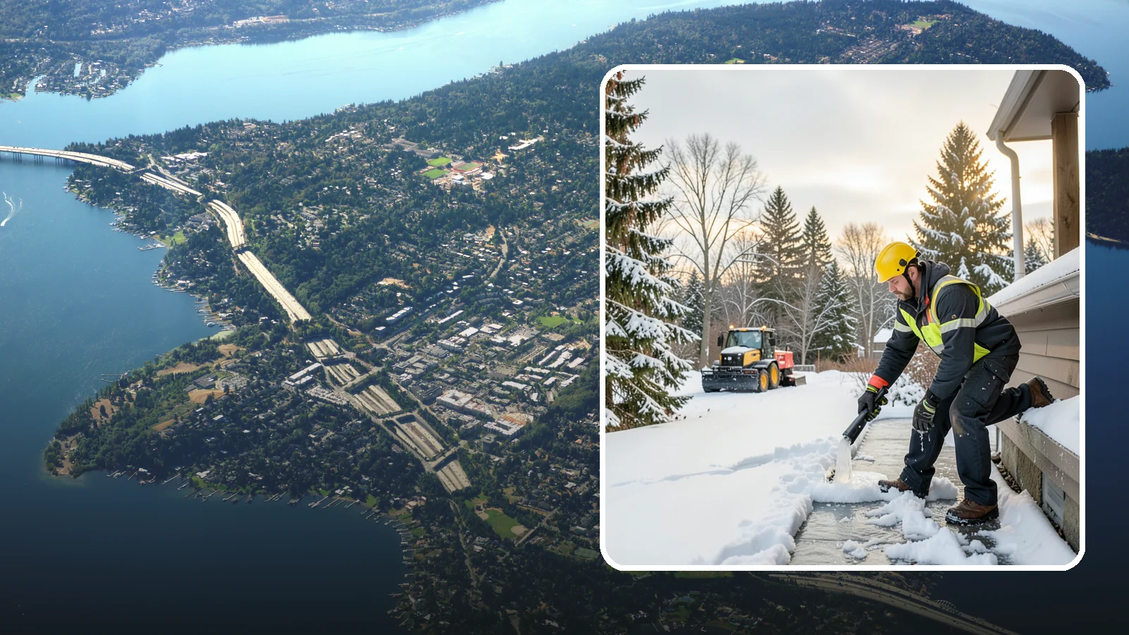 Downspout Ice Removal in Mercer Island, King County, WA - We thaw and clear ice-blocked downspouts so roof meltwater drains instead of backing up.