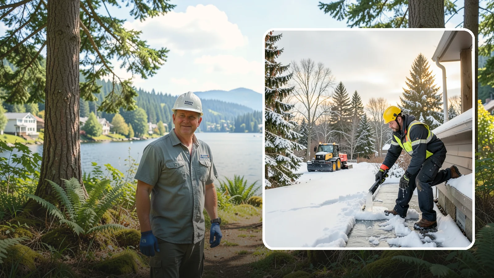 Downspout Ice Removal in Milton, King County, WA - We thaw and clear ice-blocked downspouts so roof meltwater drains instead of backing up.