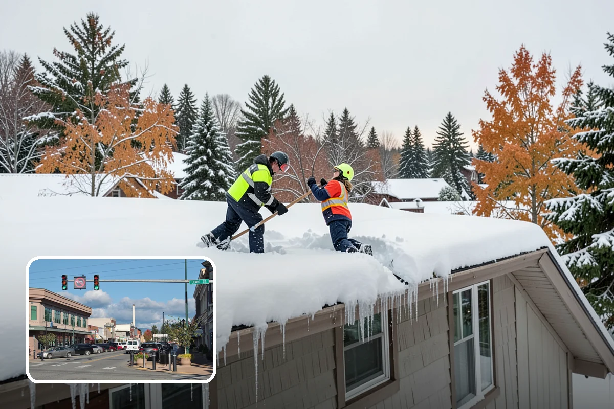 Downspout Ice Removal in Monroe, Snohomish County, WA - Restored roof drainage through cleared downspouts