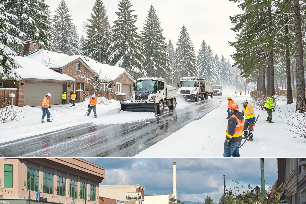 Downspout Ice Removal in Monroe, Snohomish County, WA - Downspout ice removal is most needed during and after cold snaps from December through February when drainage freezes.