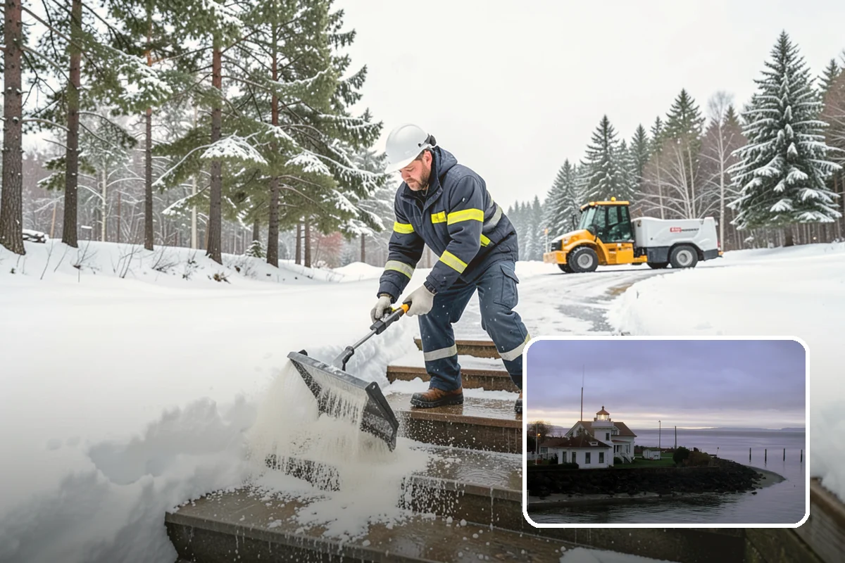 Downspout Ice Removal in Mukilteo, Snohomish County, WA - Restored roof drainage through cleared downspouts