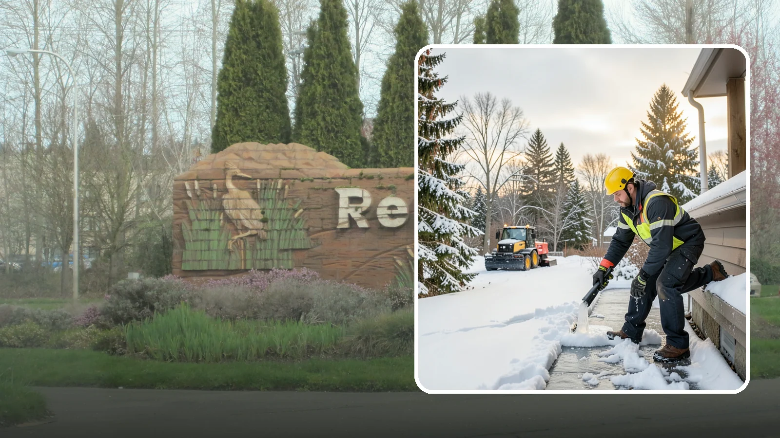 Downspout Ice Removal in Renton, King County, WA - We thaw and clear ice-blocked downspouts so roof meltwater drains instead of backing up.