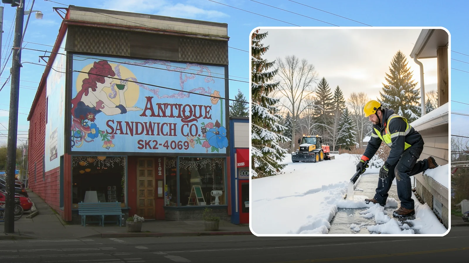 Downspout Ice Removal in Ruston, Pierce County, WA - We thaw and clear ice-blocked downspouts so roof meltwater drains instead of backing up.