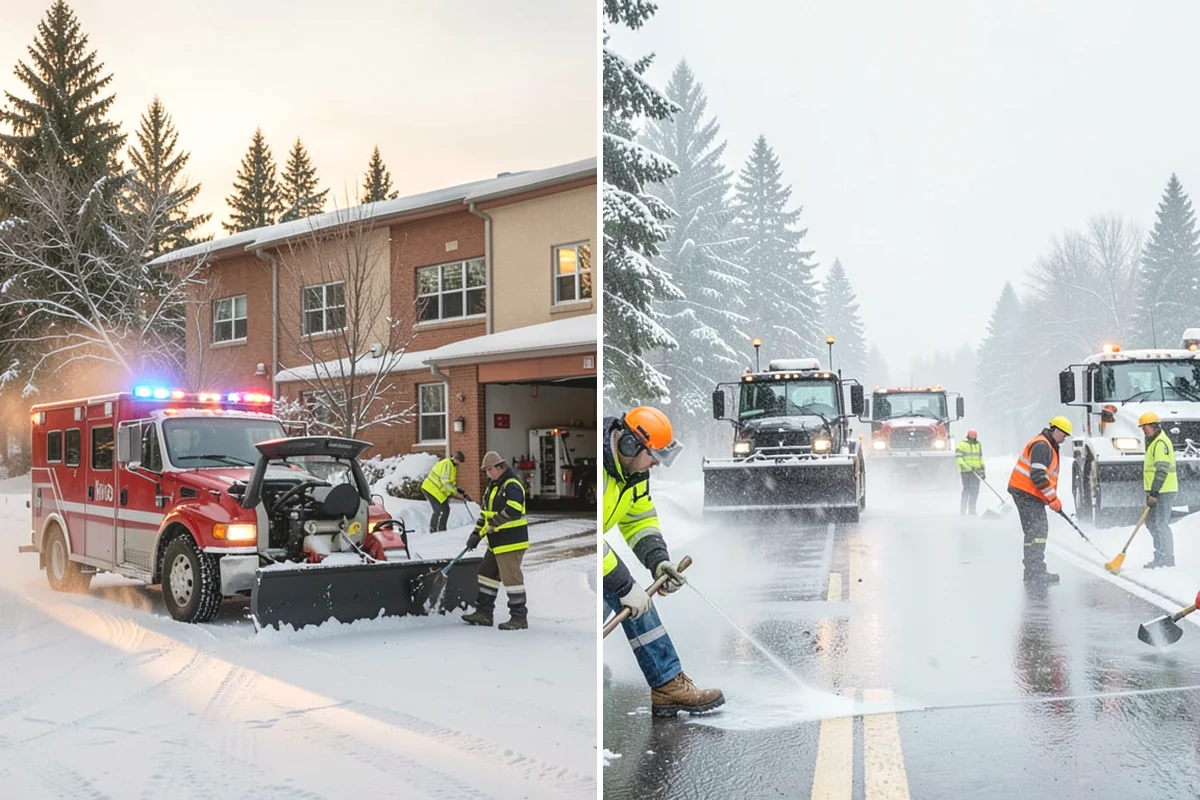 Downspout Ice Removal in Ruston, Pierce County, WA - Locate downspouts frozen or blocked with ice