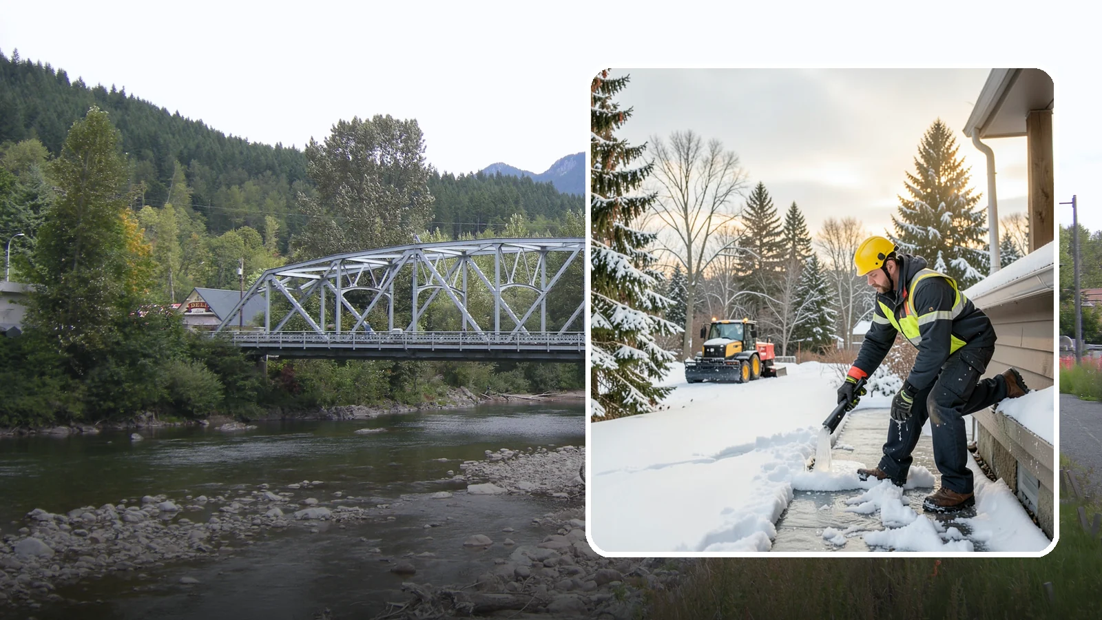 Downspout Ice Removal in Skykomish, King County, WA - We thaw and clear ice-blocked downspouts so roof meltwater drains instead of backing up.