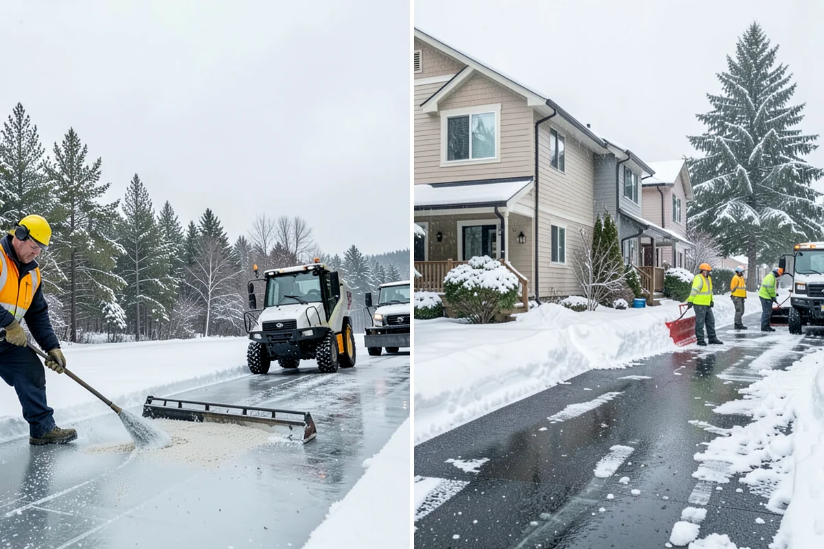 Downspout Ice Removal in Snoqualmie, King County, WA - Locate downspouts frozen or blocked with ice