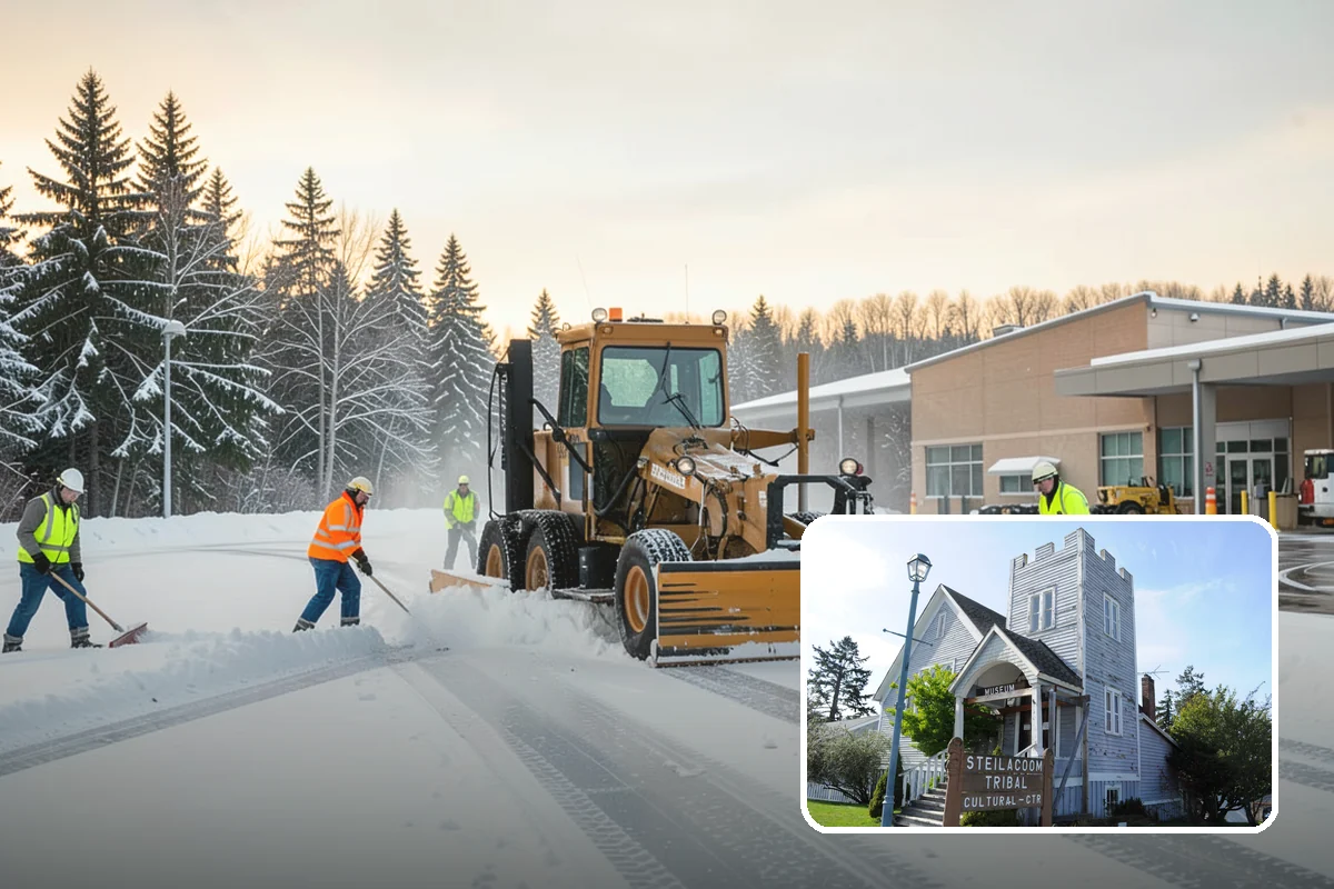 Downspout Ice Removal in Steilacoom, Pierce County, WA - Restored roof drainage through cleared downspouts