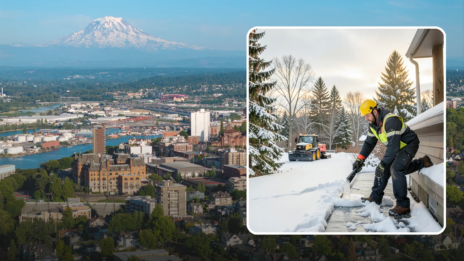 Downspout Ice Removal in Tacoma, Pierce County, WA - We thaw and clear ice-blocked downspouts so roof meltwater drains instead of backing up.