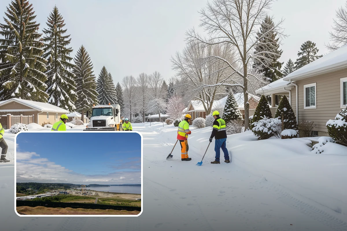 Downspout Ice Removal in University Place, Pierce County, WA - Restored roof drainage through cleared downspouts
