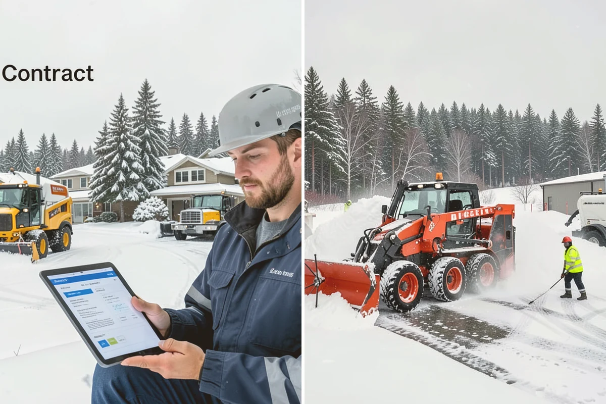 Downtown Snow Hauling in Algona, King County, WA - We survey streetfronts, loading zones, and crossings