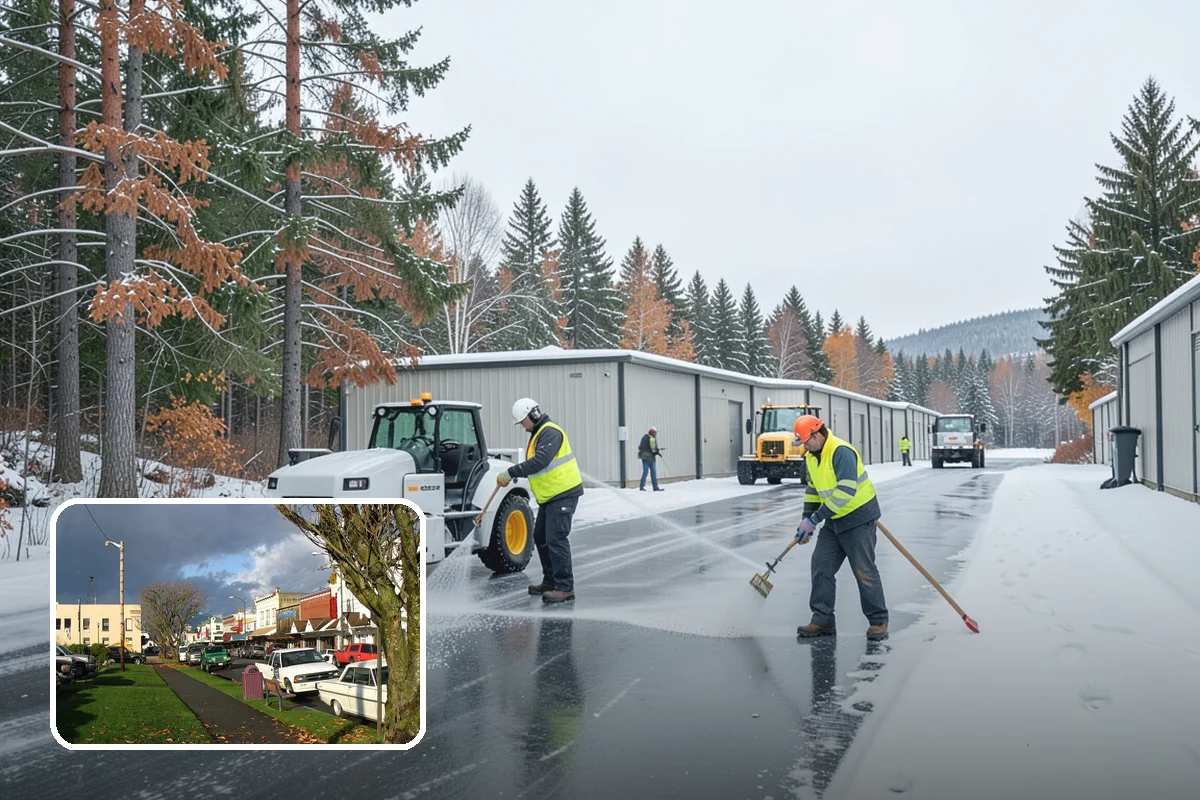Downtown Snow Hauling in Arlington, Snohomish County, WA - Removes snow where no on-site space exists