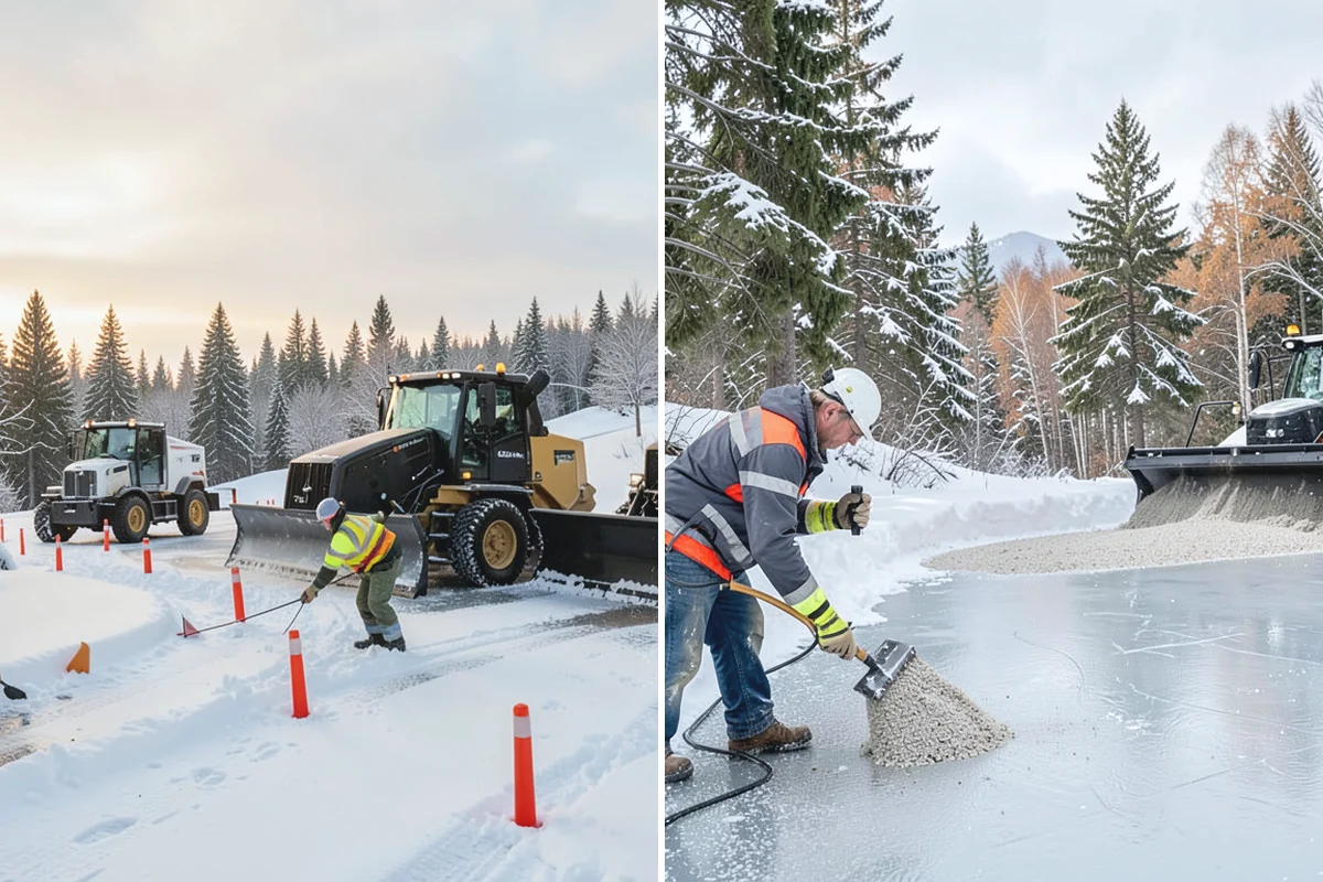 Downtown Snow Hauling in Auburn, King County, WA - We survey streetfronts, loading zones, and crossings