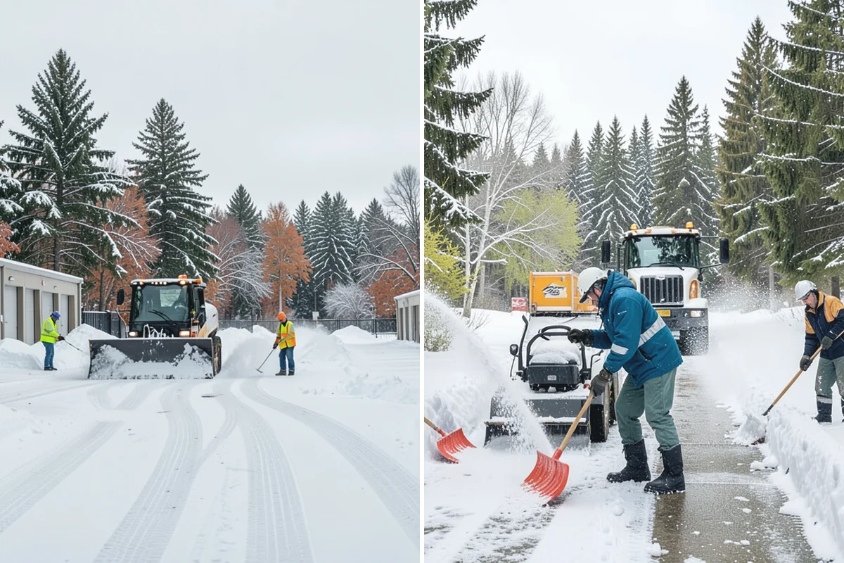 Downtown Snow Hauling in Beaux Arts Village, King County, WA - We survey streetfronts, loading zones, and crossings