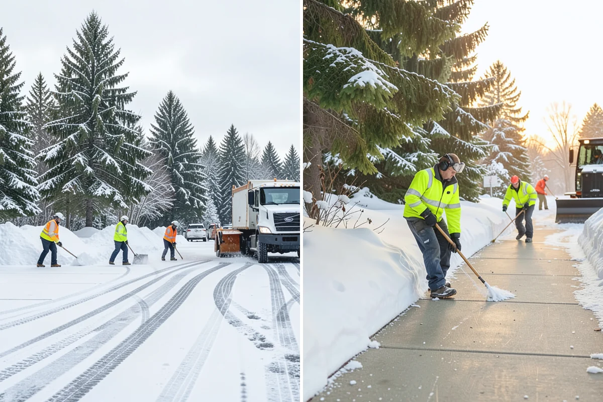 Downtown Snow Hauling in Buckley, Pierce County, WA - We survey streetfronts, loading zones, and crossings