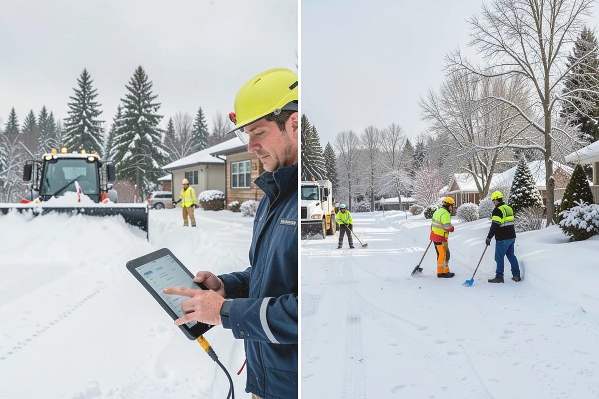 Downtown Snow Hauling in Burlington, Skagit County, WA - We survey streetfronts, loading zones, and crossings