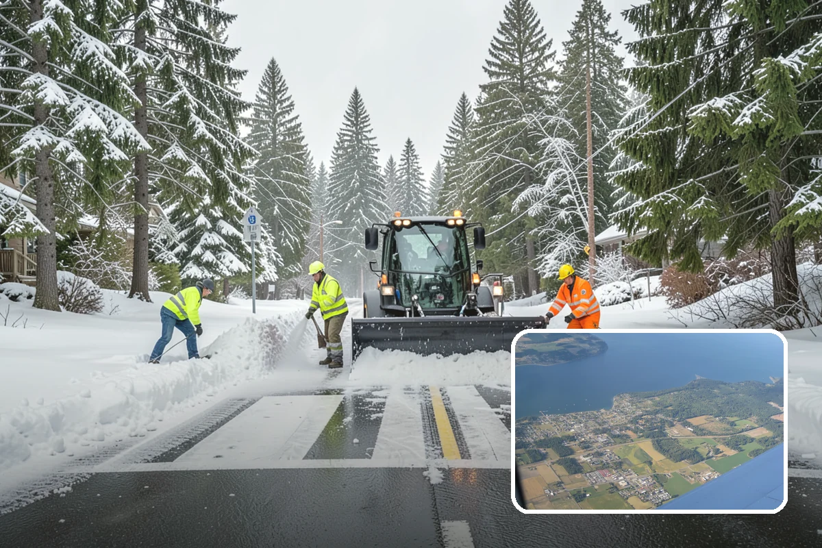 Downtown Snow Hauling in Coupeville, Island County, WA - Removes snow where no on-site space exists