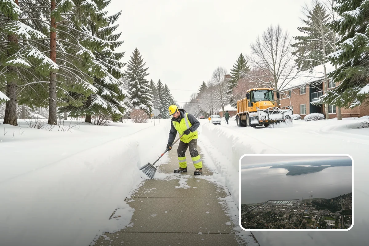 Downtown Snow Hauling in Des Moines, King County, WA - Removes snow where no on-site space exists