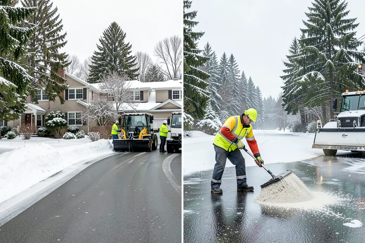 Downtown Snow Hauling in Enumclaw, King County, WA - We survey streetfronts, loading zones, and crossings