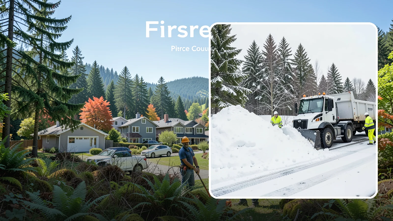 Downtown Snow Hauling in Fircrest, Pierce County, WA - We haul snow out of dense downtown blocks where there is simply nowhere on-site to put it.