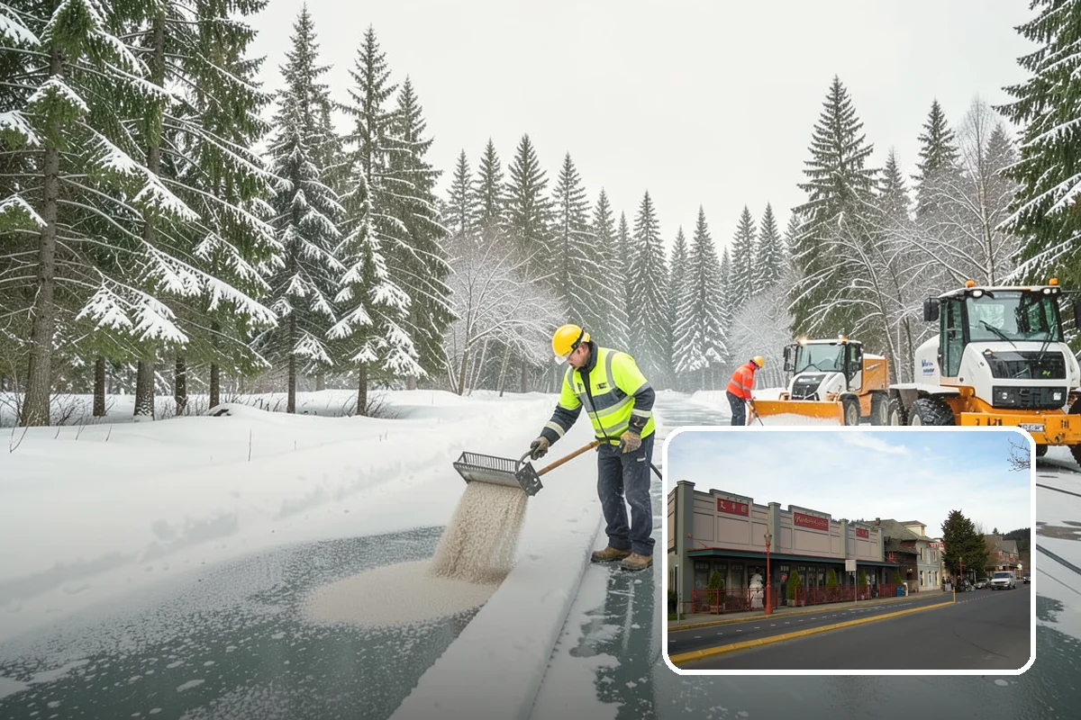 Downtown Snow Hauling in Issaquah, King County, WA - Removes snow where no on-site space exists