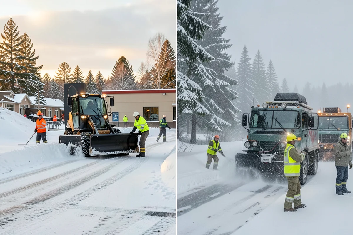 Downtown Snow Hauling in Kenmore, King County, WA - We survey streetfronts, loading zones, and crossings