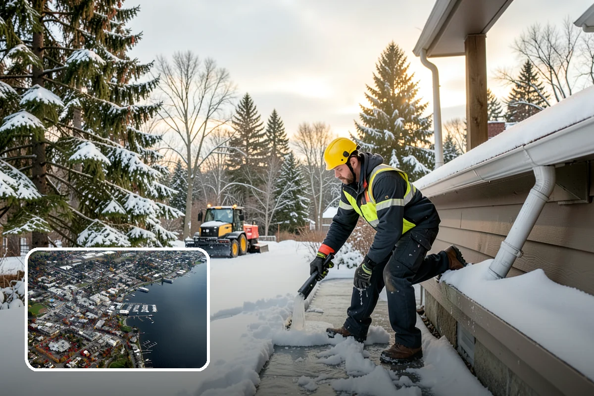 Downtown Snow Hauling in Kirkland, King County, WA - Removes snow where no on-site space exists
