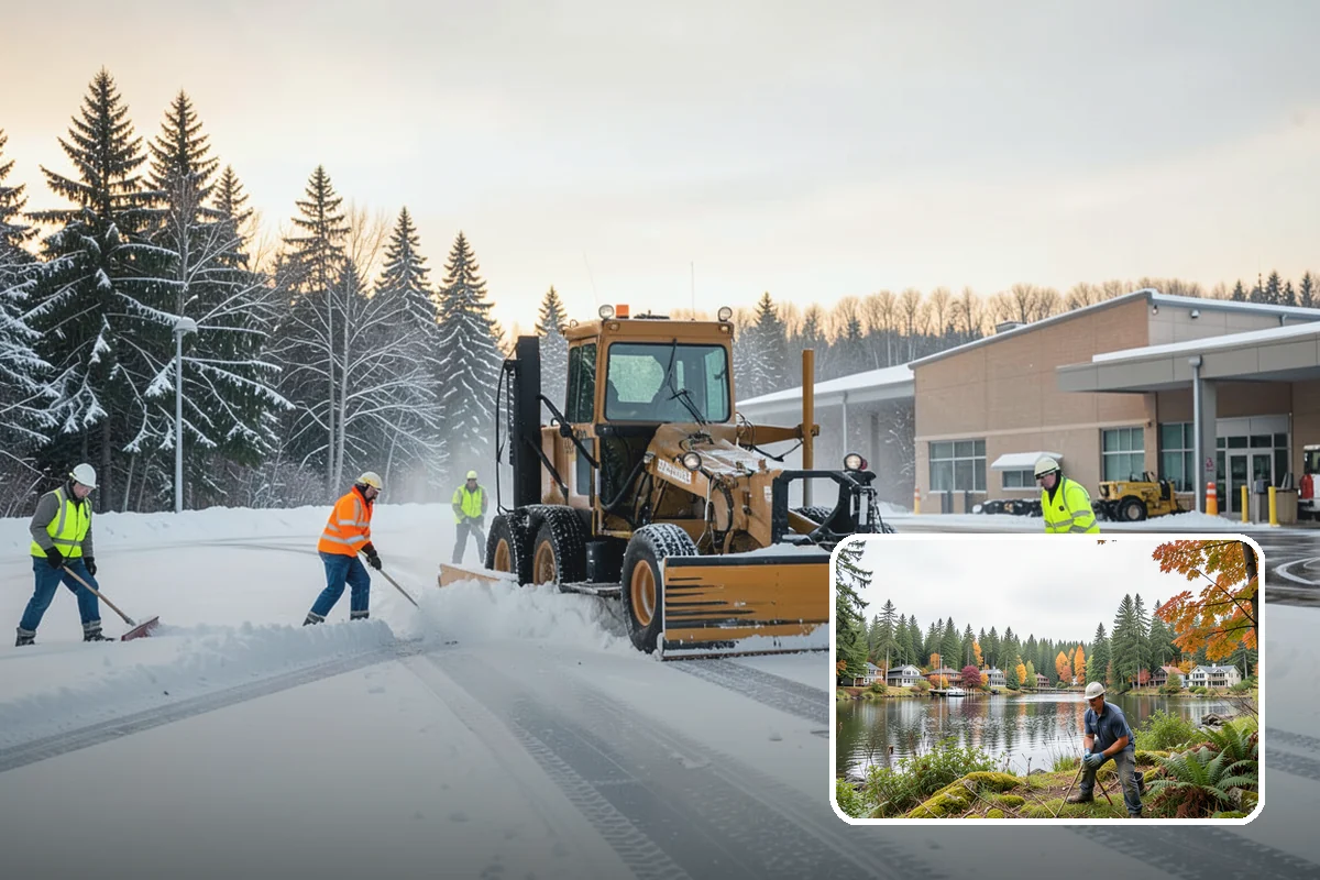 Downtown Snow Hauling in La Conner, Skagit County, WA - Removes snow where no on-site space exists