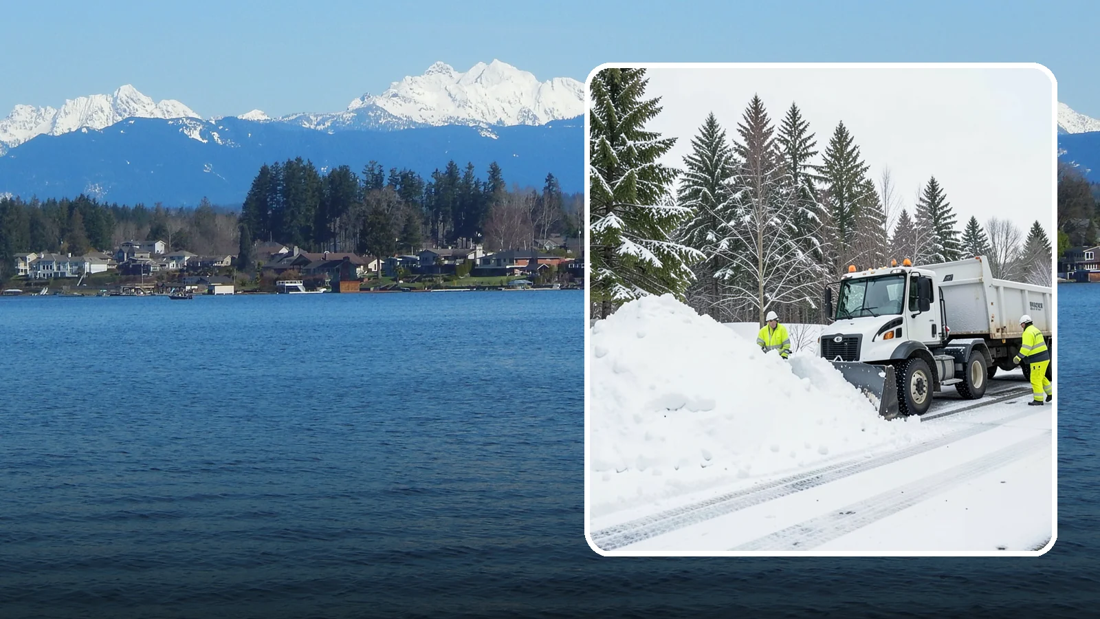 Downtown Snow Hauling in Lake Stevens, Snohomish County, WA - We haul snow out of dense downtown blocks where there is simply nowhere on-site to put it.