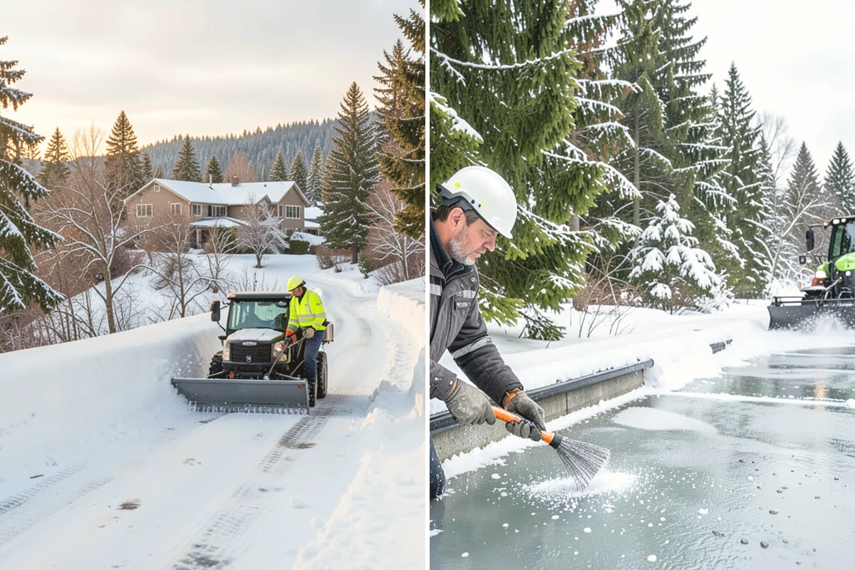 Downtown Snow Hauling in Lake Stevens, Snohomish County, WA - We survey streetfronts, loading zones, and crossings