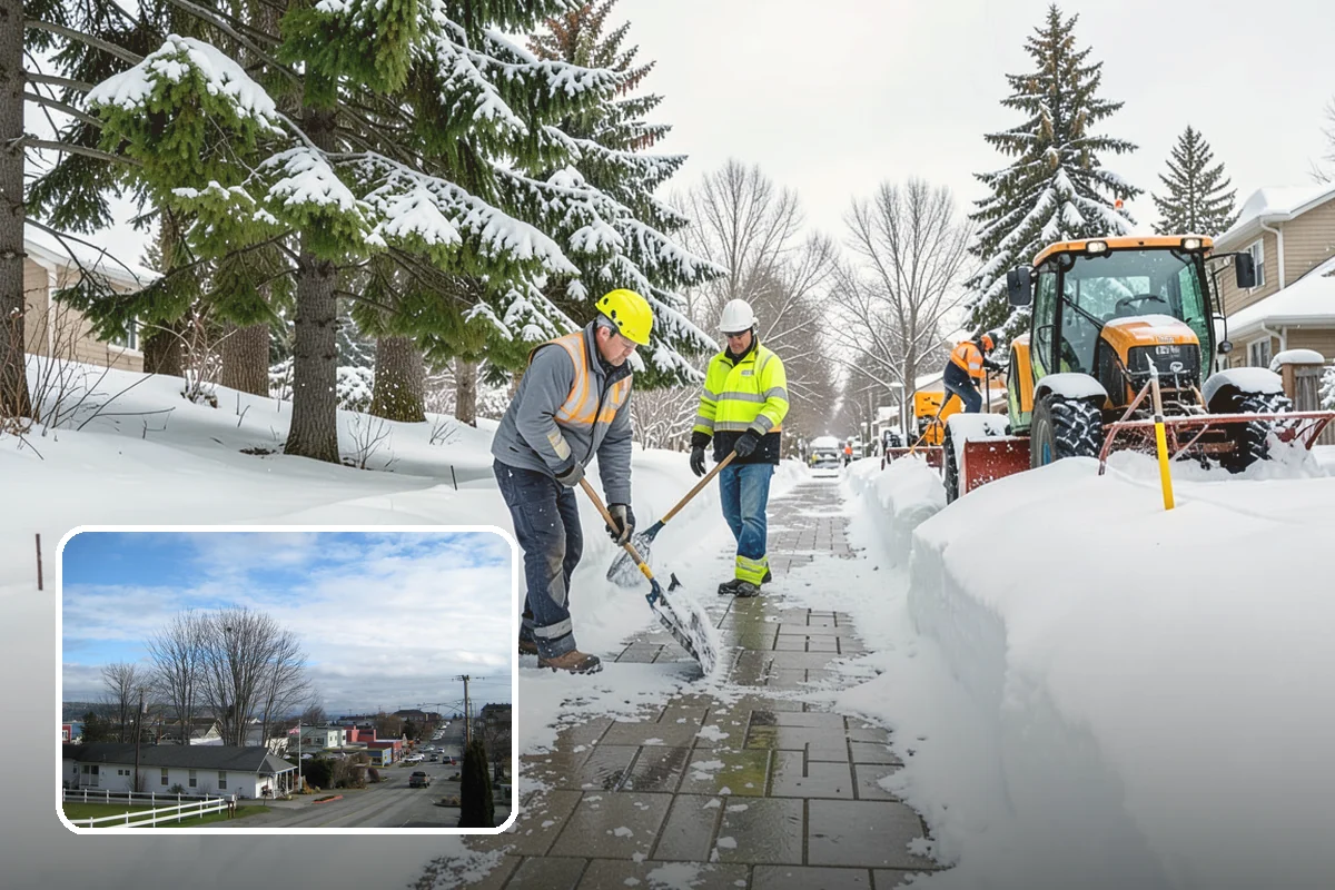 Downtown Snow Hauling in Langley, Island County, WA - Removes snow where no on-site space exists