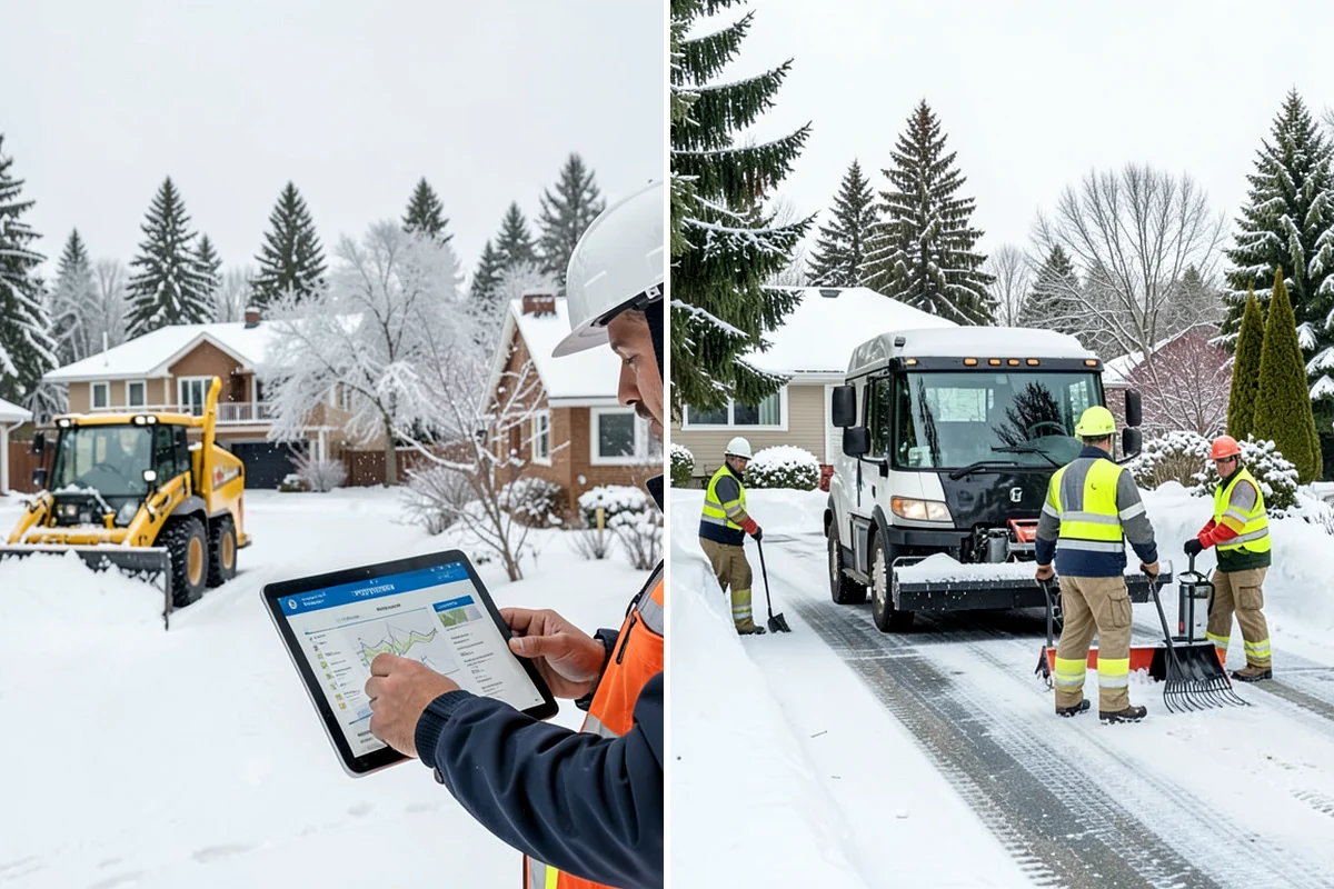 Downtown Snow Hauling in Lyman, Skagit County, WA - We survey streetfronts, loading zones, and crossings