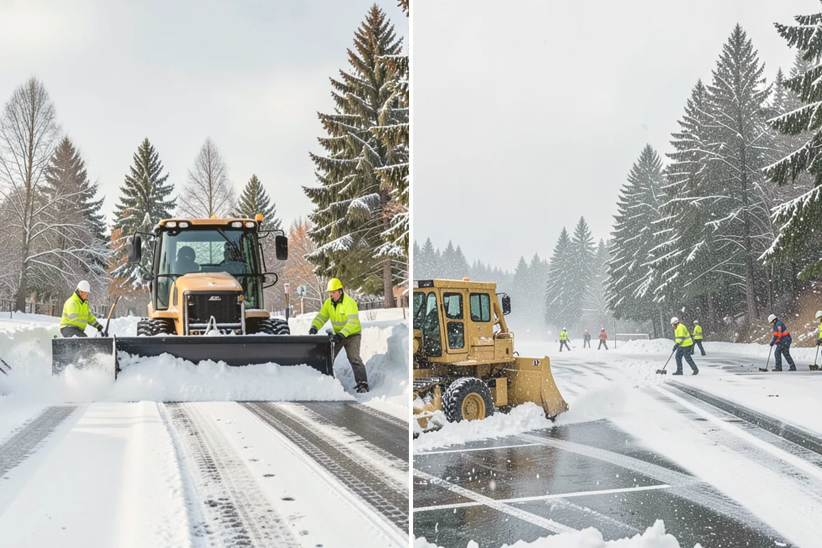 Downtown Snow Hauling in Lynnwood, Snohomish County, WA - We survey streetfronts, loading zones, and crossings