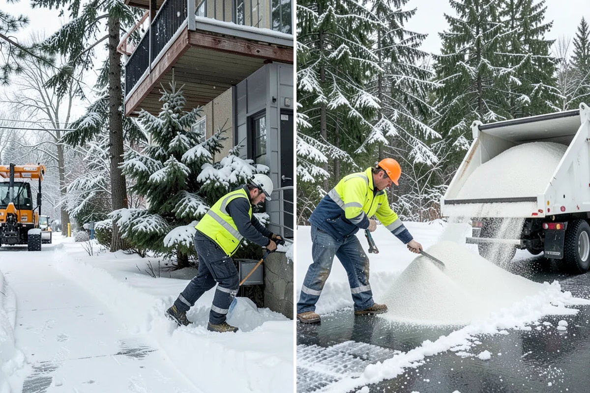 Downtown Snow Hauling in Maple Valley, King County, WA - We survey streetfronts, loading zones, and crossings