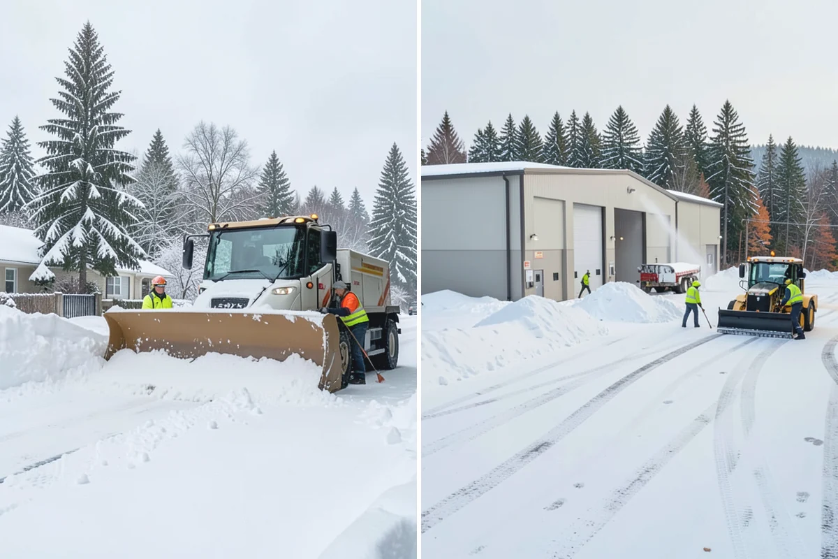 Downtown Snow Hauling in Medina, King County, WA - We survey streetfronts, loading zones, and crossings