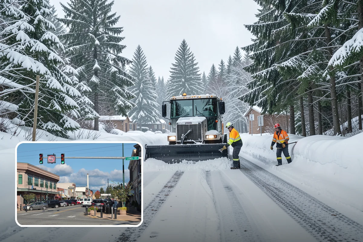 Downtown Snow Hauling in Monroe, Snohomish County, WA - Removes snow where no on-site space exists