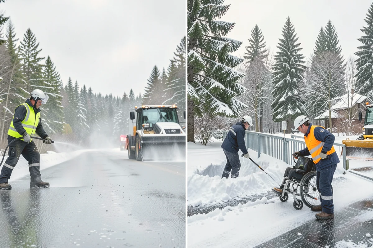 Downtown Snow Hauling in Mount Vernon, Skagit County, WA - We survey streetfronts, loading zones, and crossings
