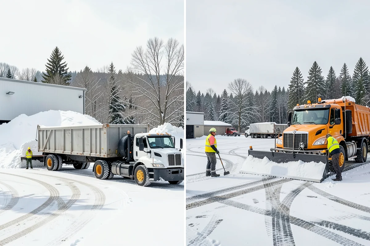 Downtown Snow Hauling in Normandy Park, King County, WA - We survey streetfronts, loading zones, and crossings