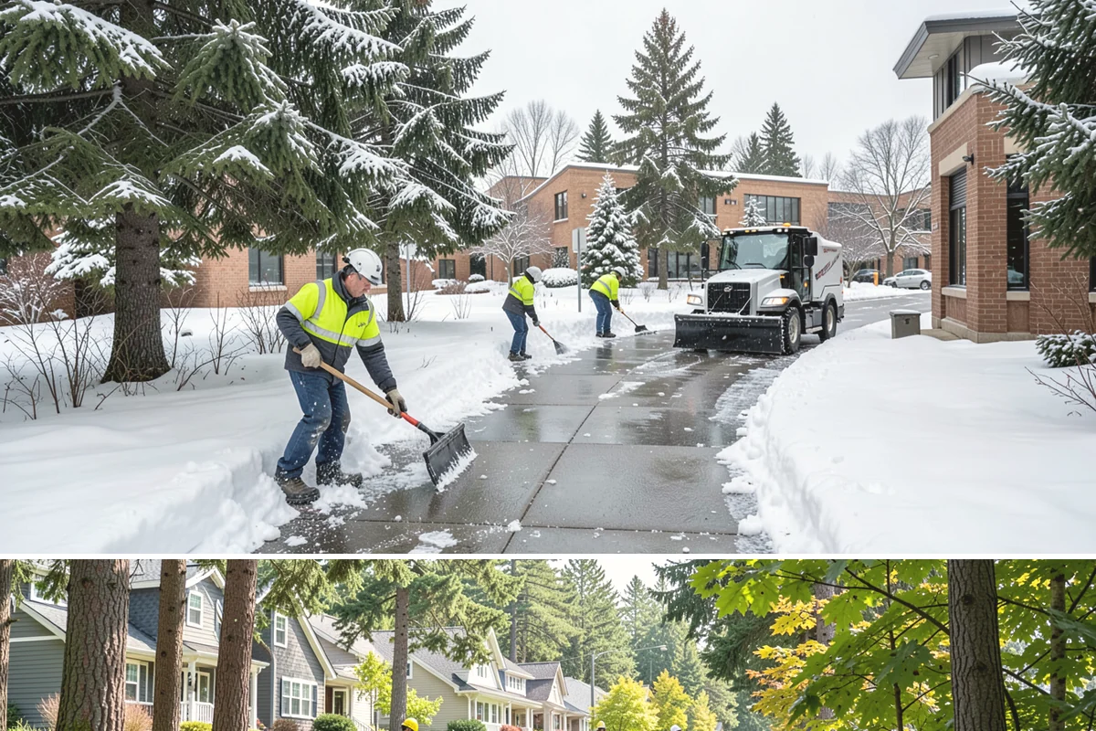 Downtown Snow Hauling in Normandy Park, King County, WA - Downtown hauling is done off-peak or overnight whenever lowland snow sticks and the dense grid leaves nowhere to stack it.
