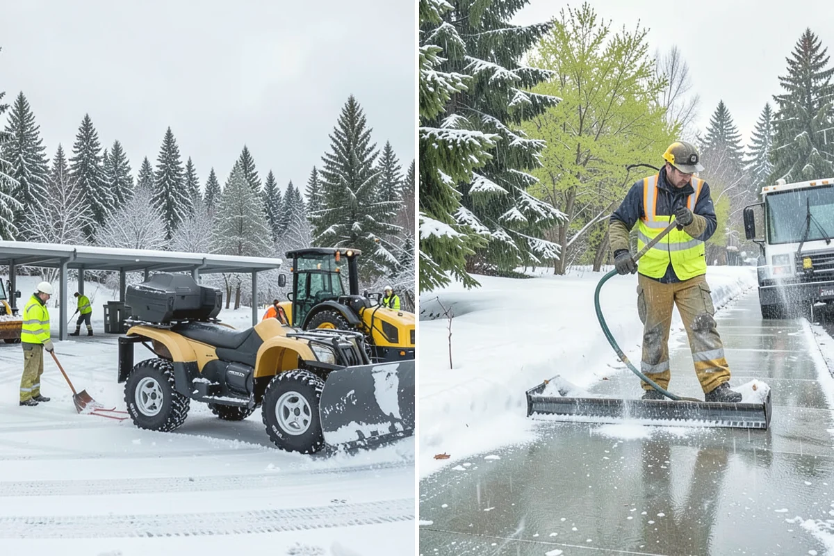 Downtown Snow Hauling in North Bend, King County, WA - We survey streetfronts, loading zones, and crossings