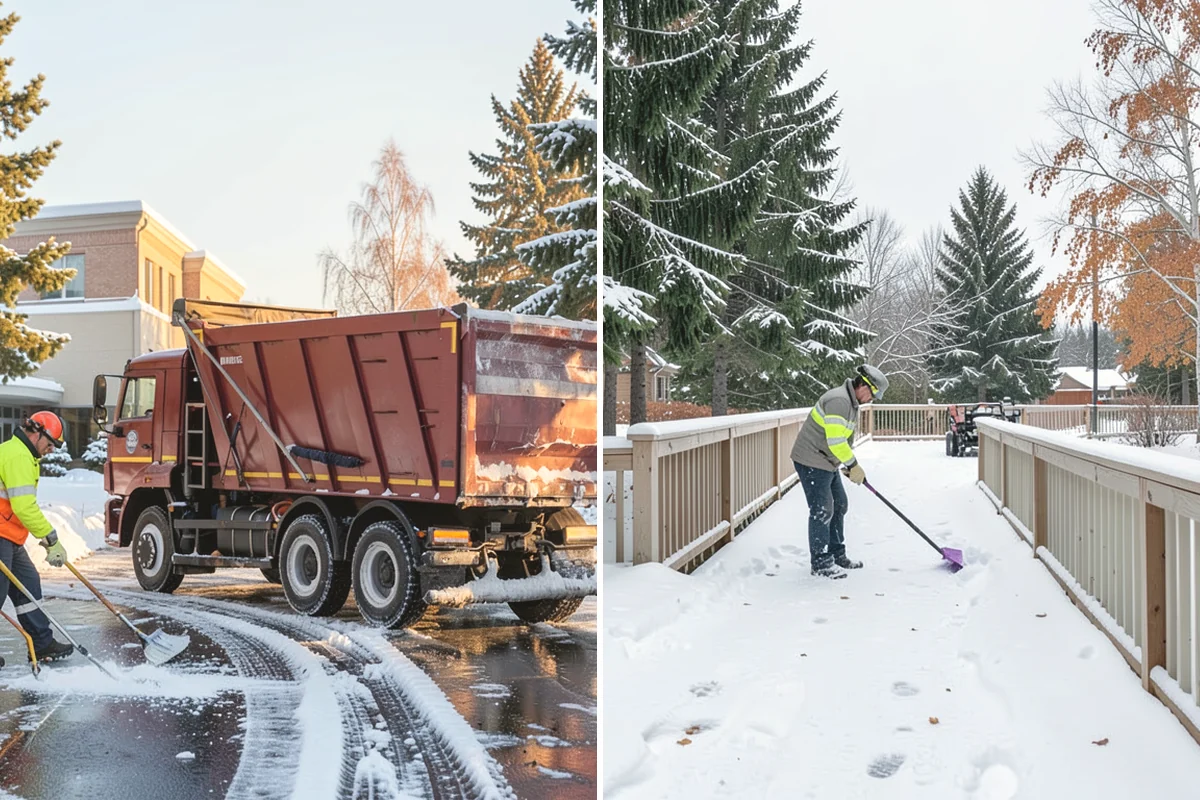 Downtown Snow Hauling in Oak Harbor, Island County, WA - We survey streetfronts, loading zones, and crossings