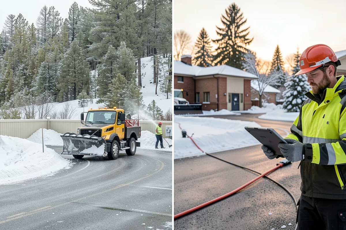 Downtown Snow Hauling in Pacific, King County, WA - We survey streetfronts, loading zones, and crossings