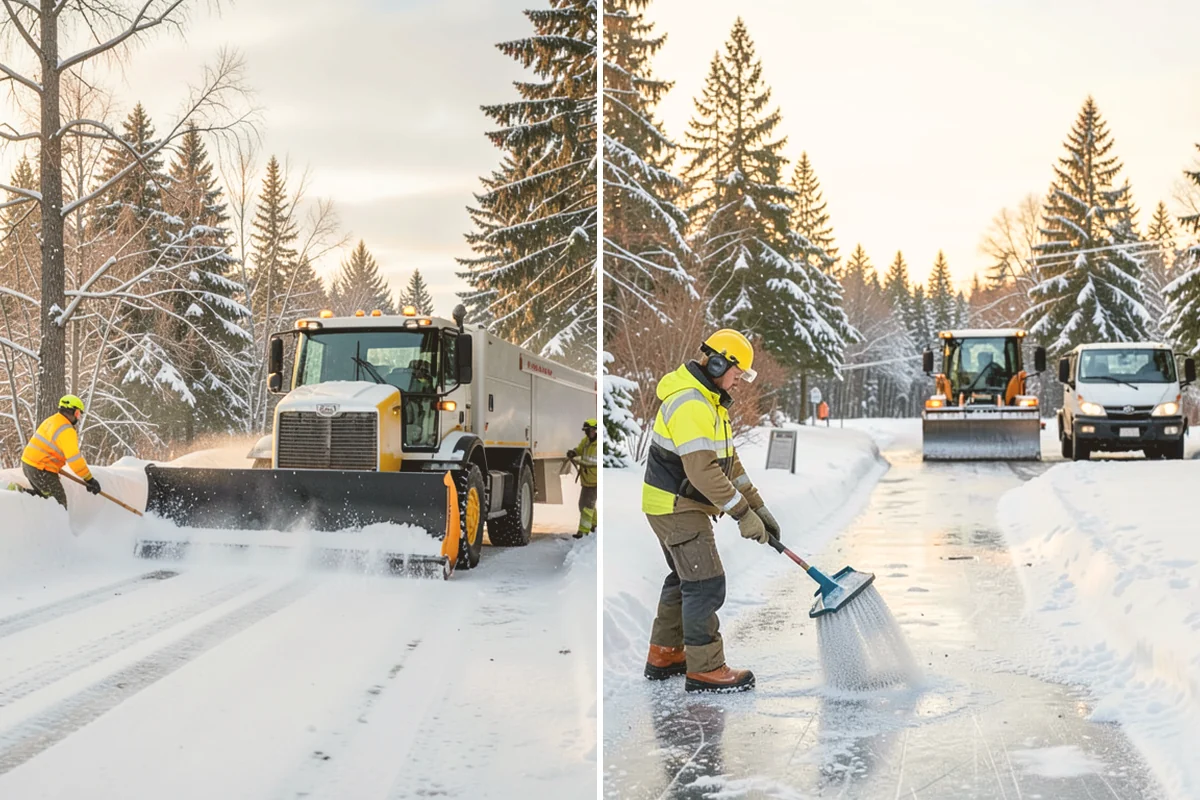 Downtown Snow Hauling in Sammamish, King County, WA - We survey streetfronts, loading zones, and crossings