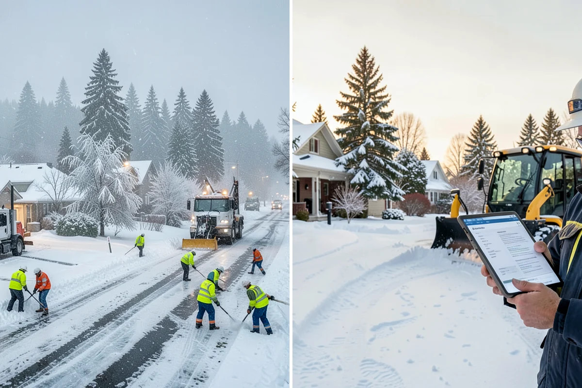 Downtown Snow Hauling in SeaTac, King County, WA - We survey streetfronts, loading zones, and crossings