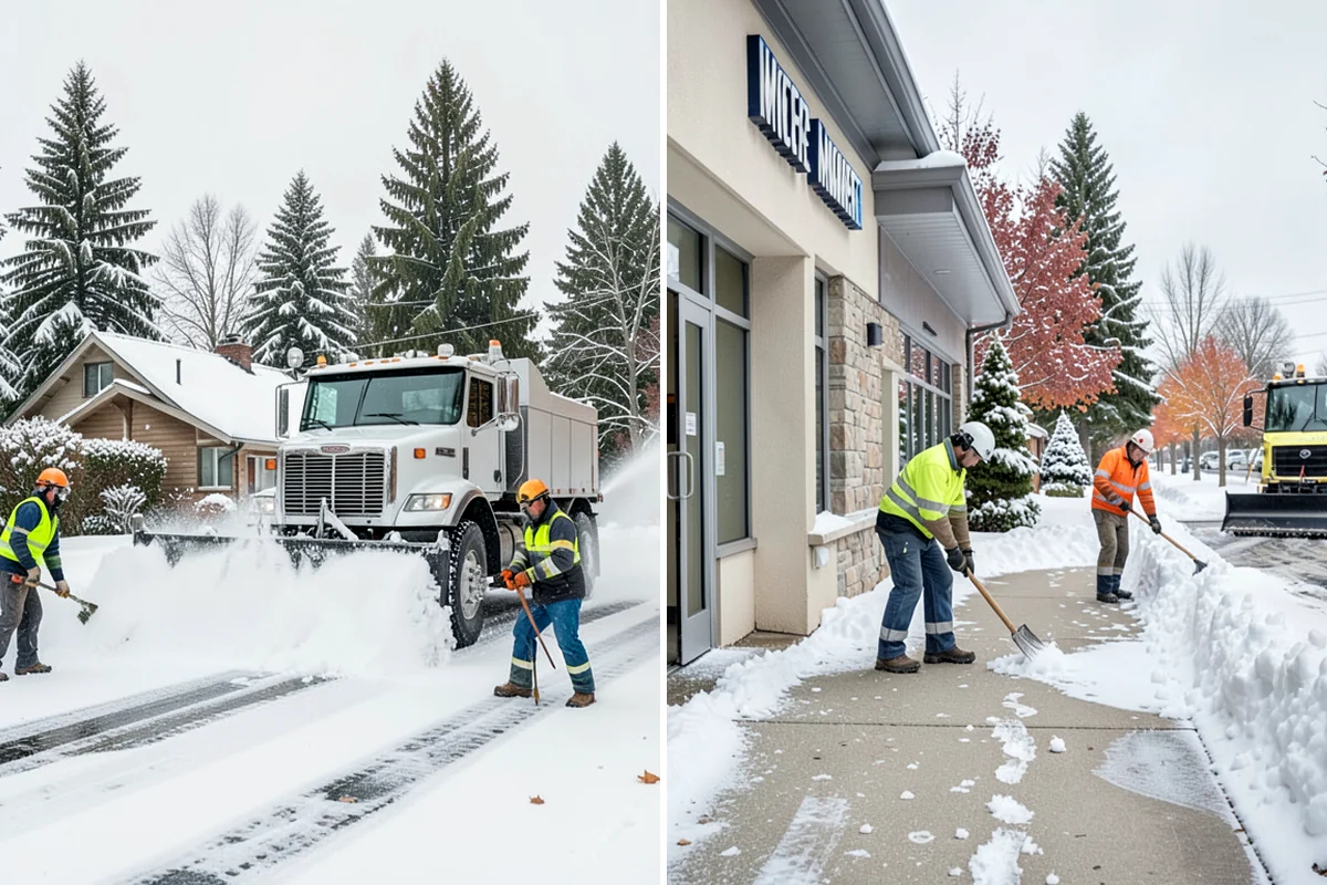 Downtown Snow Hauling in Sedro-Woolley, Skagit County, WA - We survey streetfronts, loading zones, and crossings