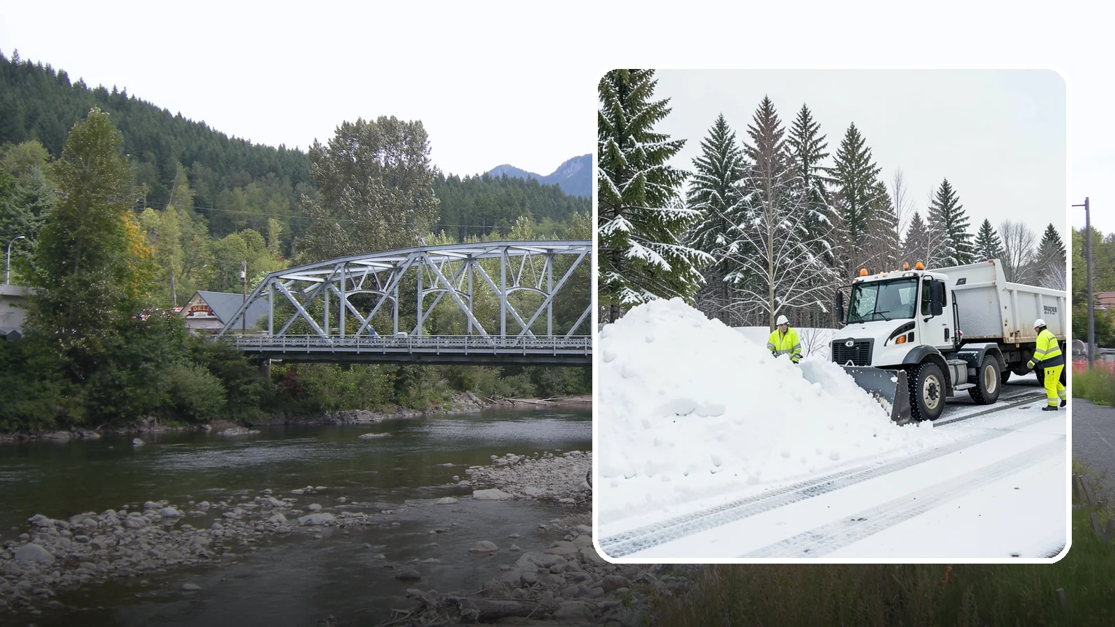 Downtown Snow Hauling in Skykomish, King County, WA - We haul snow out of dense downtown blocks where there is simply nowhere on-site to put it.