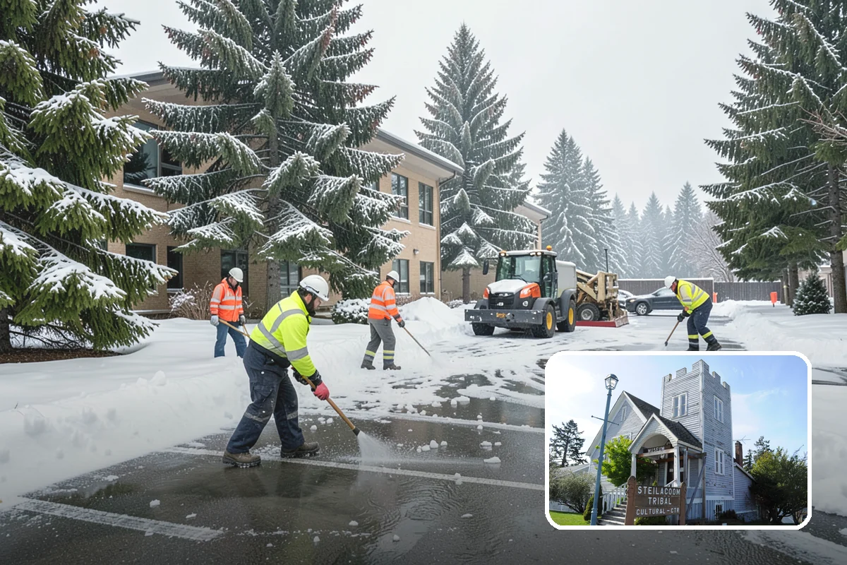 Downtown Snow Hauling in Steilacoom, Pierce County, WA - Removes snow where no on-site space exists