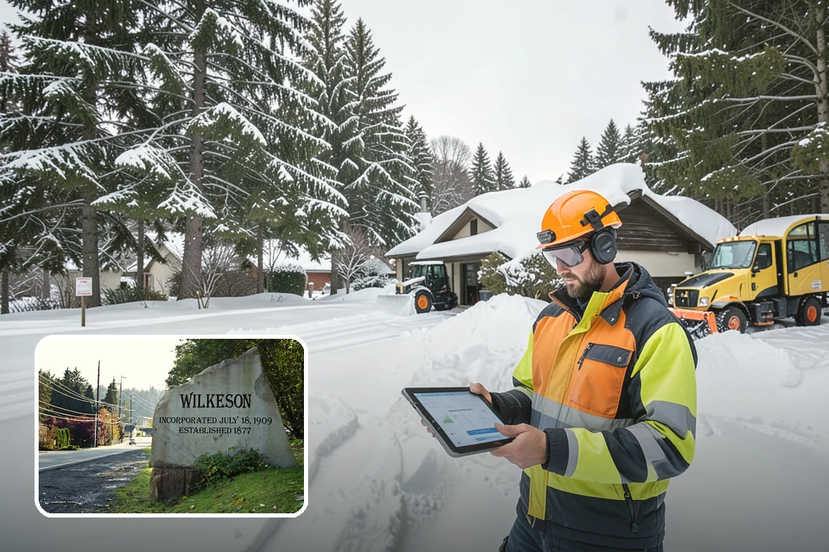 Downtown Snow Hauling in Wilkeson, Pierce County, WA - Removes snow where no on-site space exists