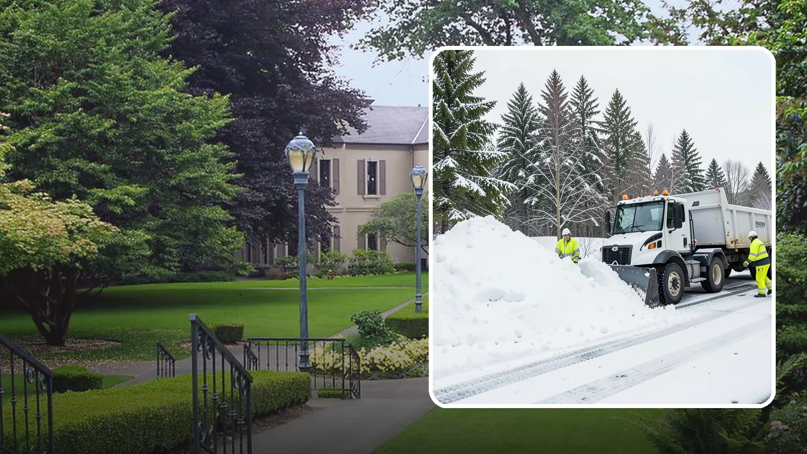 Downtown Snow Hauling in Woodinville, King County, WA - We haul snow out of dense downtown blocks where there is simply nowhere on-site to put it.