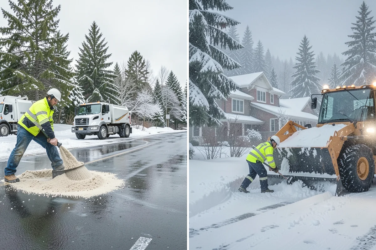Driveway Snow Removal in Anacortes, Skagit County, WA - We measure the drive length and note the surface material